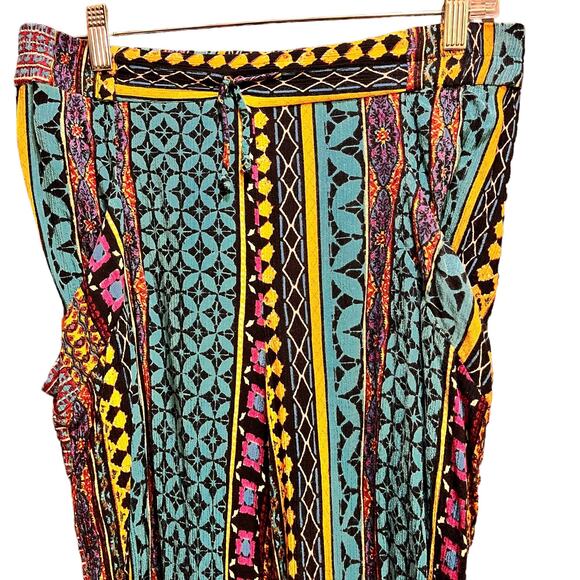 Free People Boho Print Jogger Baggy Leg Pants S - Picture 4 of 7